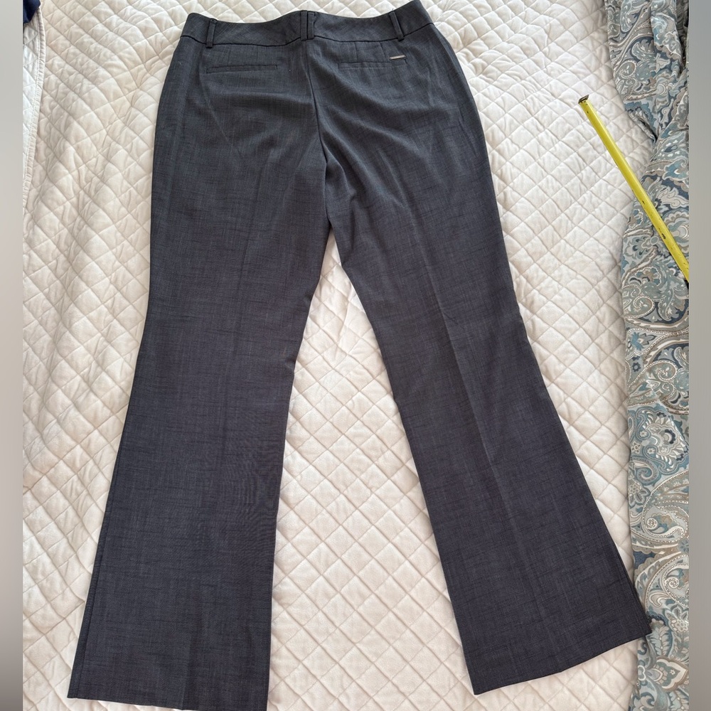 New York & Company Charcoal Trousers 16 tall long